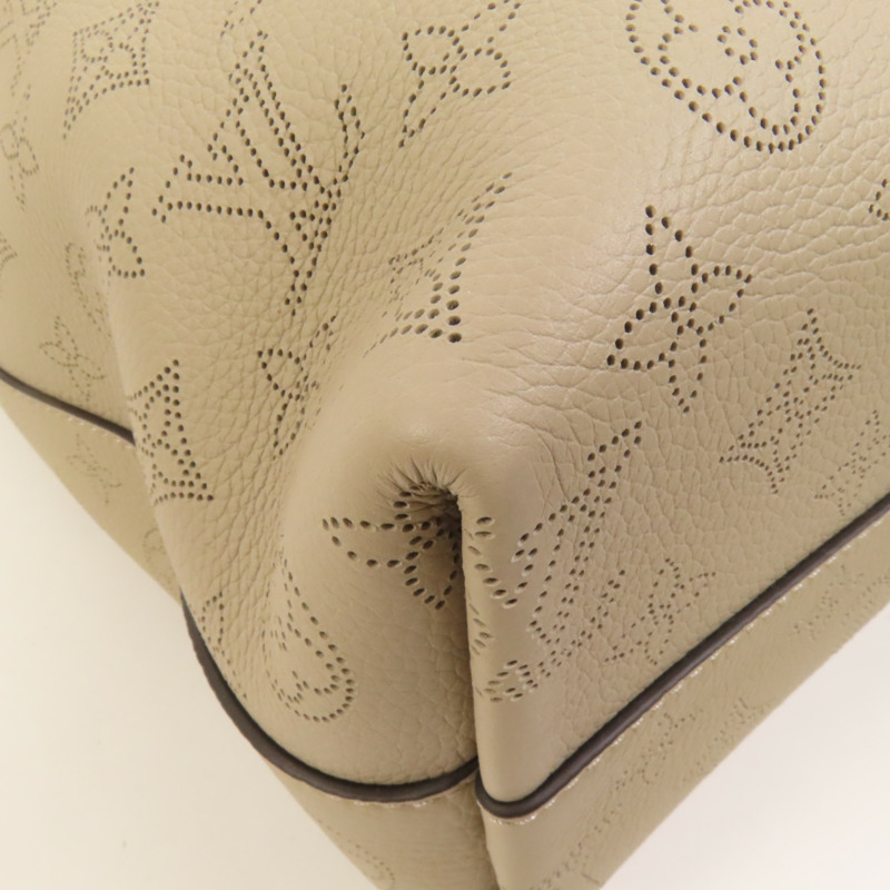 LOUIS VUITTON Monogram Mahina Why Knot MM肩背袋-12