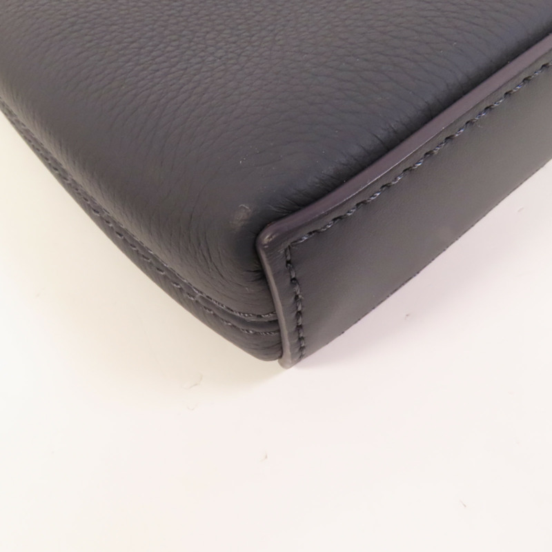 LOUIS VUITTON 牛皮皮革Takeoff Pouch銀扣手拿包-12