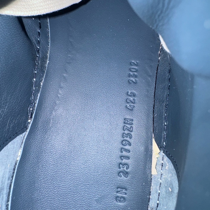 HERMES愛馬仕 Freestyle 皮革 高幫系帶時尚板鞋藍色 42.5 碼閒置未使用-6
