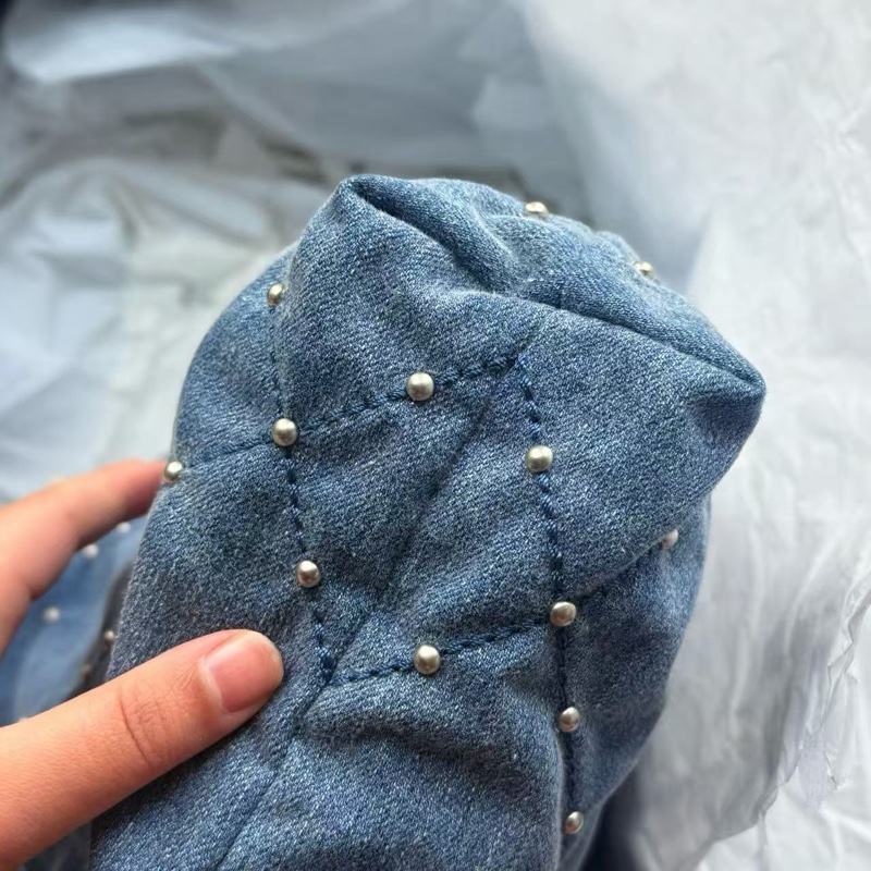 全新全配🈶25年購證❤️ 香奈兒 #22bag #牛仔 #小號 #丹寧-4