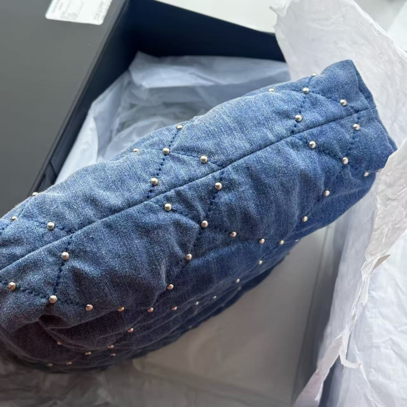 全新全配🈶25年購證❤️ 香奈兒 #22bag #牛仔 #小號 #丹寧-5