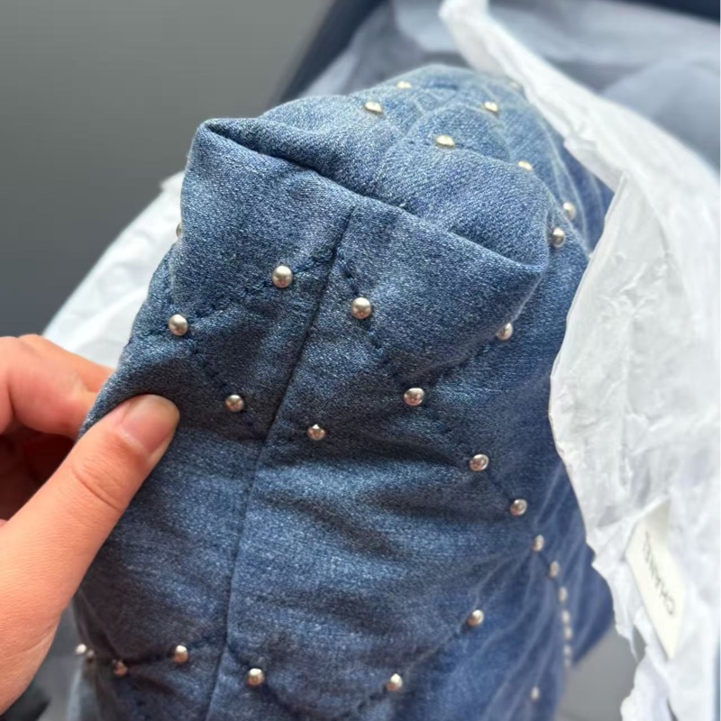 全新全配🈶25年購證❤️ 香奈兒 #22bag #牛仔 #小號 #丹寧-6