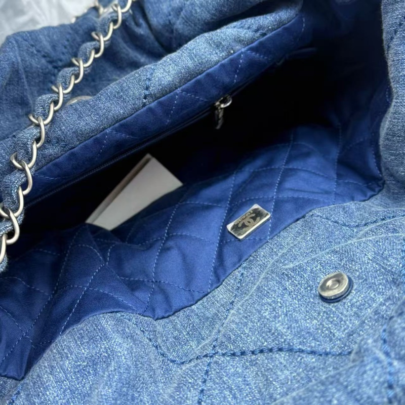 全新全配🈶25年購證❤️ 香奈兒 #22bag #牛仔 #小號 #丹寧-9