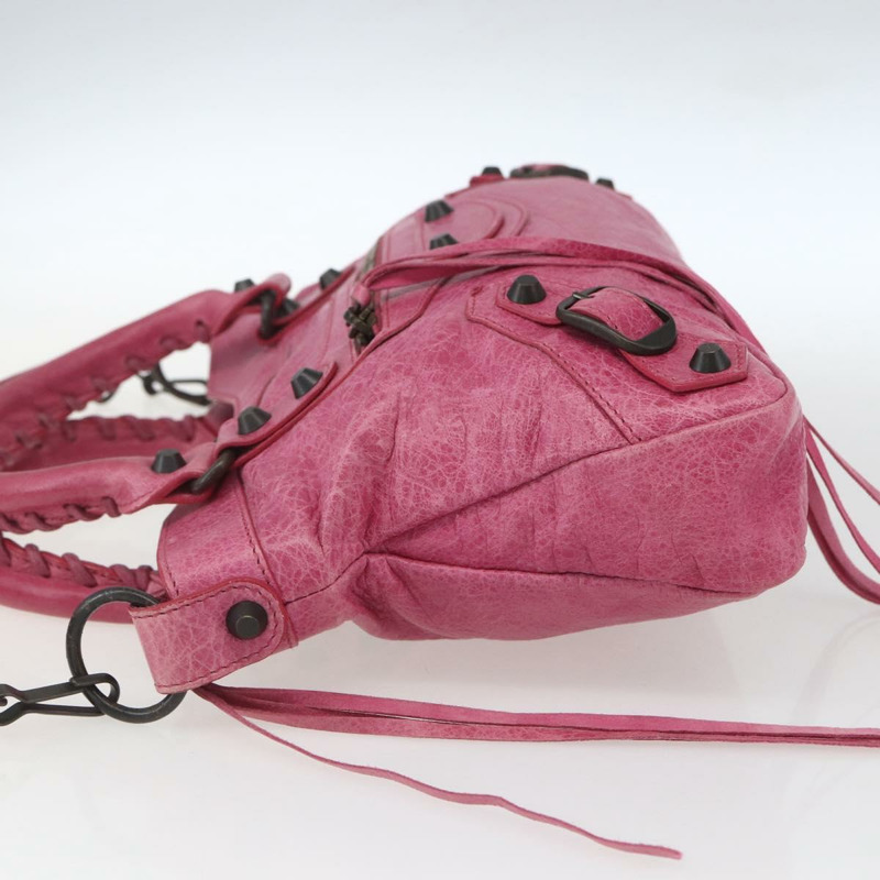 【日本直送】BALENCIAGA The Town 手提包 皮革 2way 粉紅色 103208 Auth am10166V-2