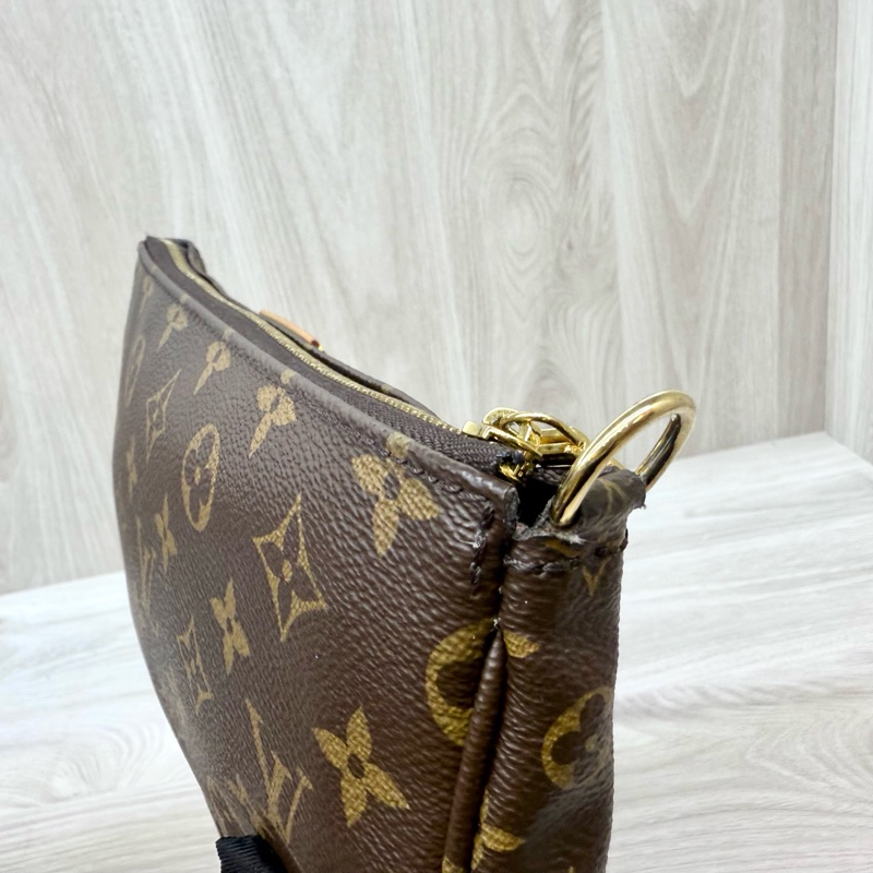 LV原花綠背帶五合一麻將包M44813-20