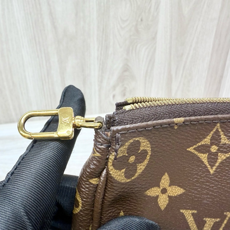 LV原花綠背帶五合一麻將包M44813-24