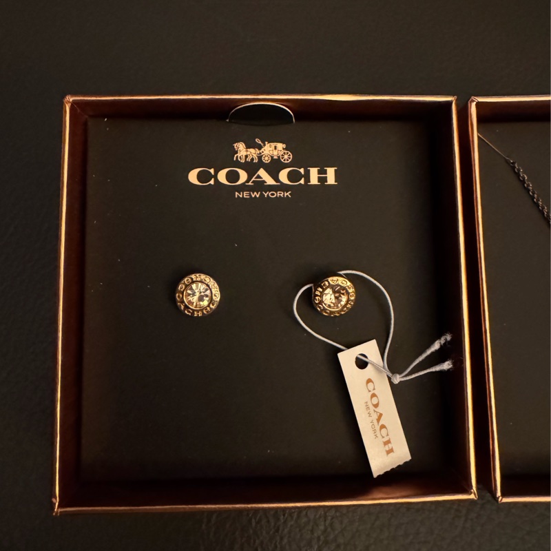 Coach 頸鍊連耳環-1