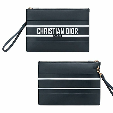 DIOR S6207OSGQ M928 女士 Vibe Daily 手拿包（大號，黑色）100% 正品