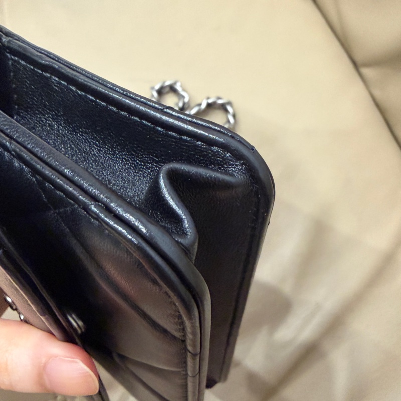 全配🈶購證 芯片款❤️ 香奈兒 #19bag #woc #黑銀 #mini-17