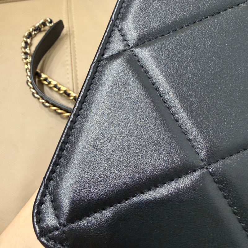 全配🈶購證 芯片款❤️ 香奈兒 #19bag #woc #黑銀 #mini-20