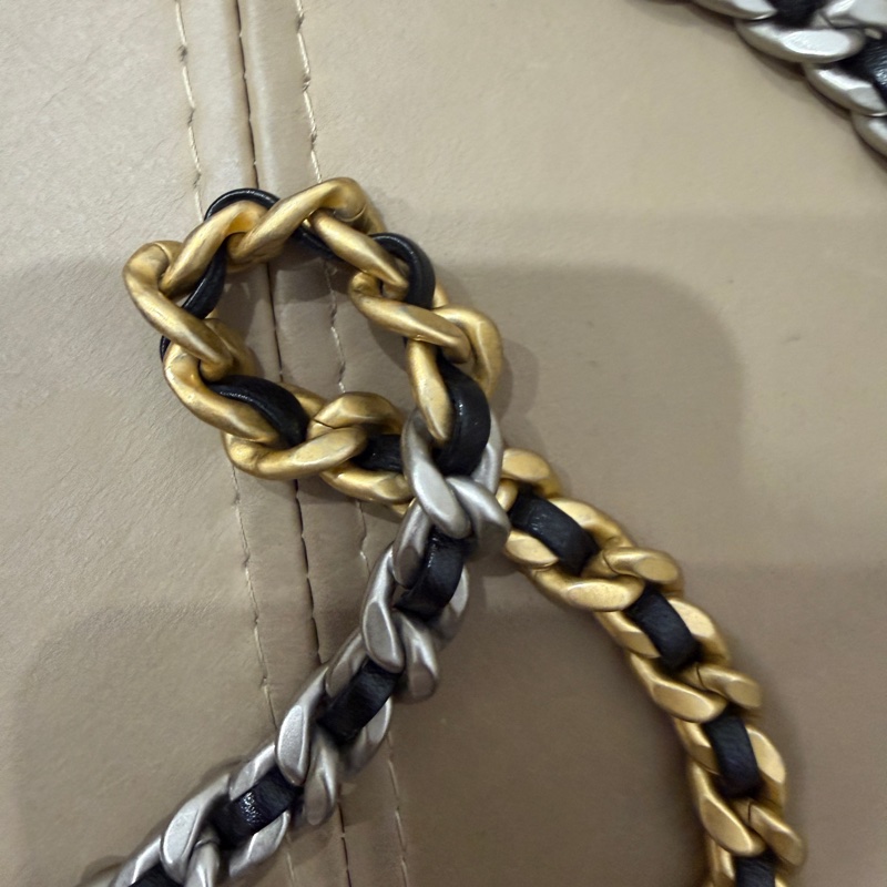 全配🈶購證 芯片款❤️ 香奈兒 #19bag #woc #黑銀 #mini-25