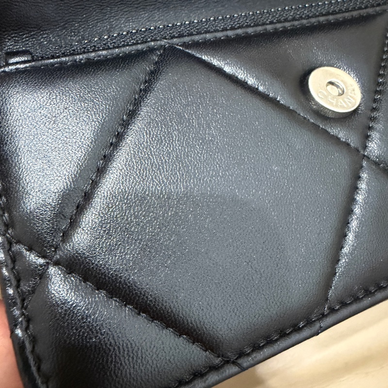 全配🈶購證 芯片款❤️ 香奈兒 #19bag #woc #黑銀 #mini-30