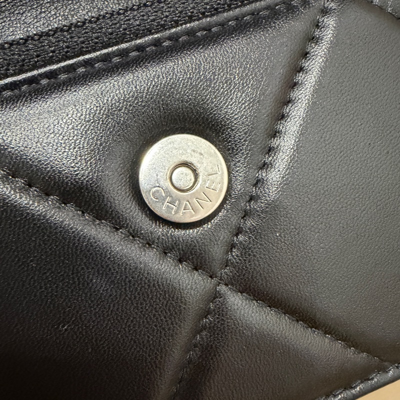 全配🈶購證 芯片款❤️ 香奈兒 #19bag #woc #黑銀 #mini-32