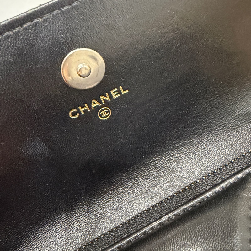 全配🈶購證 芯片款❤️ 香奈兒 #19bag #woc #黑銀 #mini-33