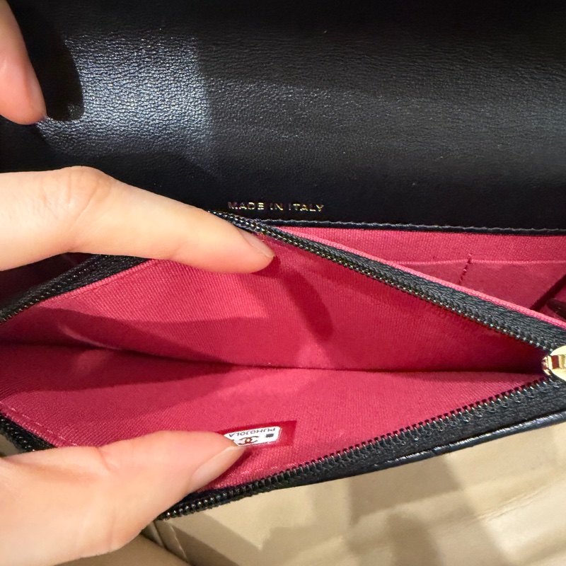 全配🈶購證 芯片款❤️ 香奈兒 #19bag #woc #黑銀 #mini-39