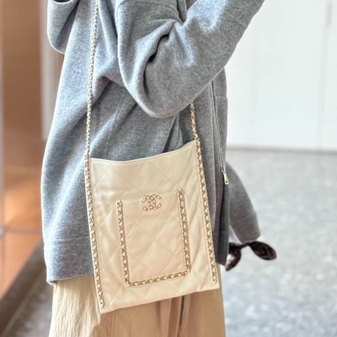 Chanel 芯片皮穿鏈 購物袋