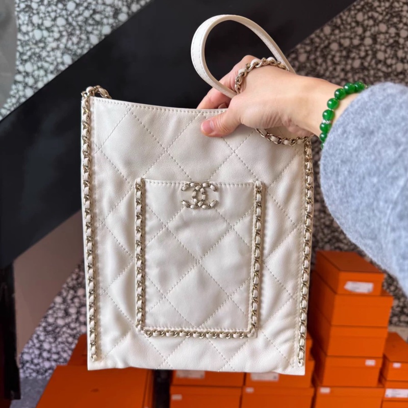 Chanel 芯片皮穿鏈 購物袋-1