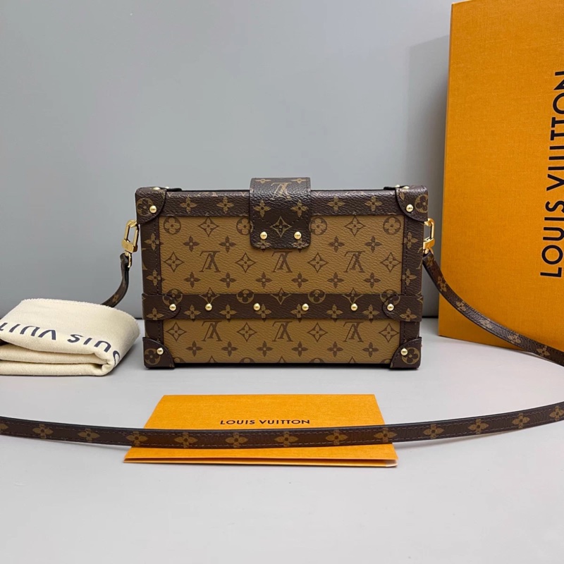 LV路易威登Petite Malle老花焦糖色大號硬盒子-1