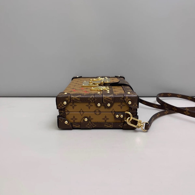 LV路易威登Petite Malle老花焦糖色大號硬盒子-2