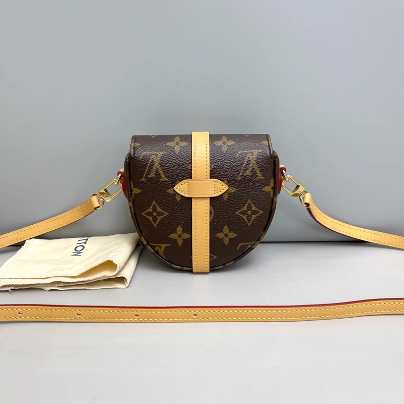 LV路易威登 老花迷你馬鞍包盾牌包 芯片款-1