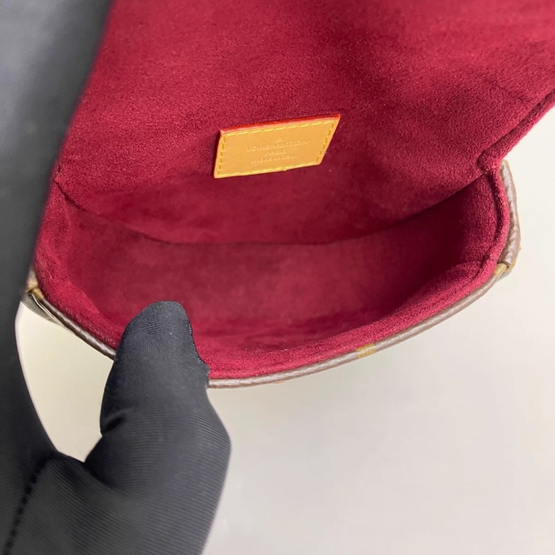 LV路易威登 老花迷你馬鞍包盾牌包 芯片款-6