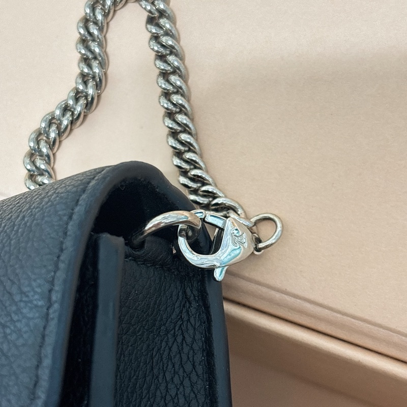 Louis Vuitton Pochette My Lockme LV鏈包  黑 Lockme 鏈條手拿包-11