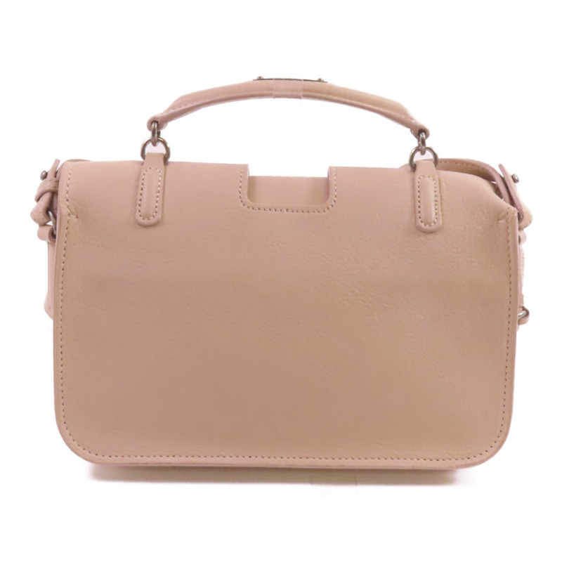 SAINT LAURENT 牛皮皮革2Way Shoulder Bag銀扣手挽肩背兩用袋-1