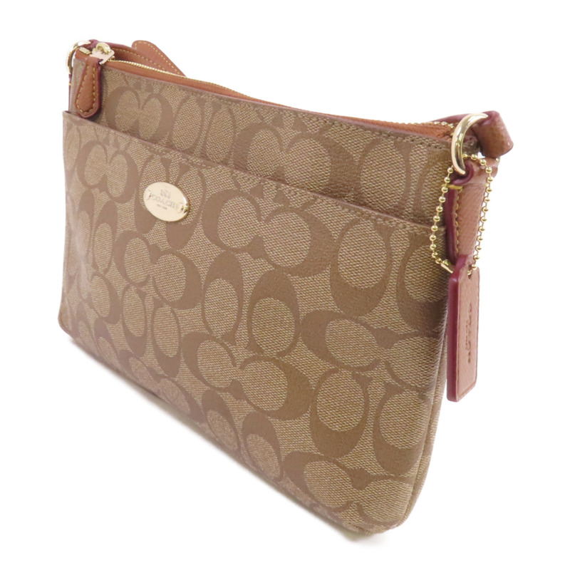 COACH 塗層帆布Shoulder Bag金扣肩背袋-2