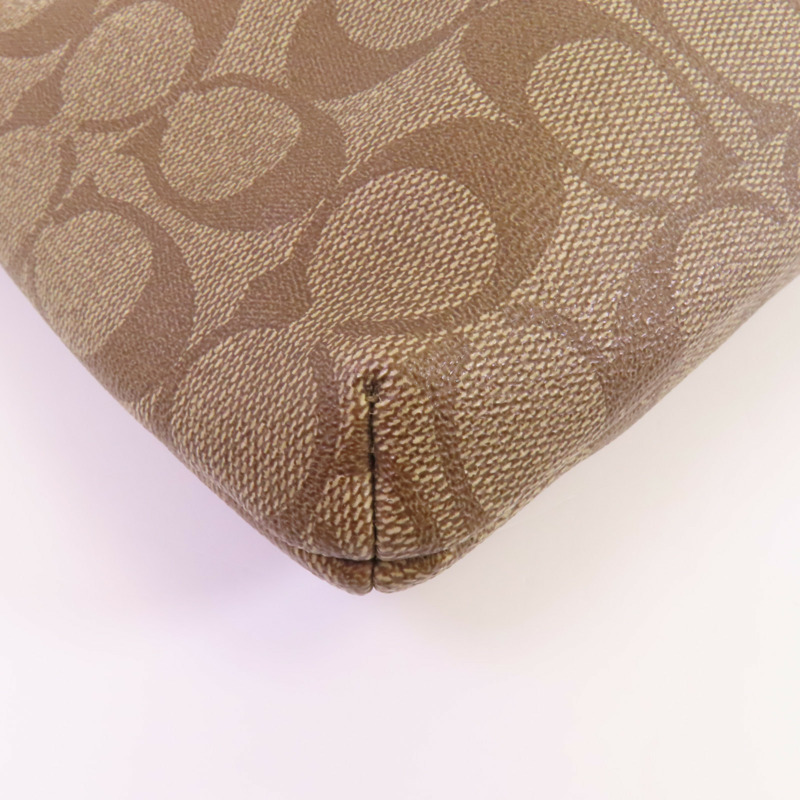 COACH 塗層帆布Shoulder Bag金扣肩背袋-5