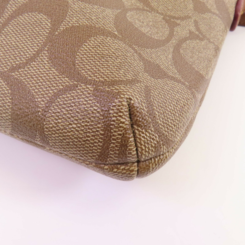 COACH 塗層帆布Shoulder Bag金扣肩背袋-6