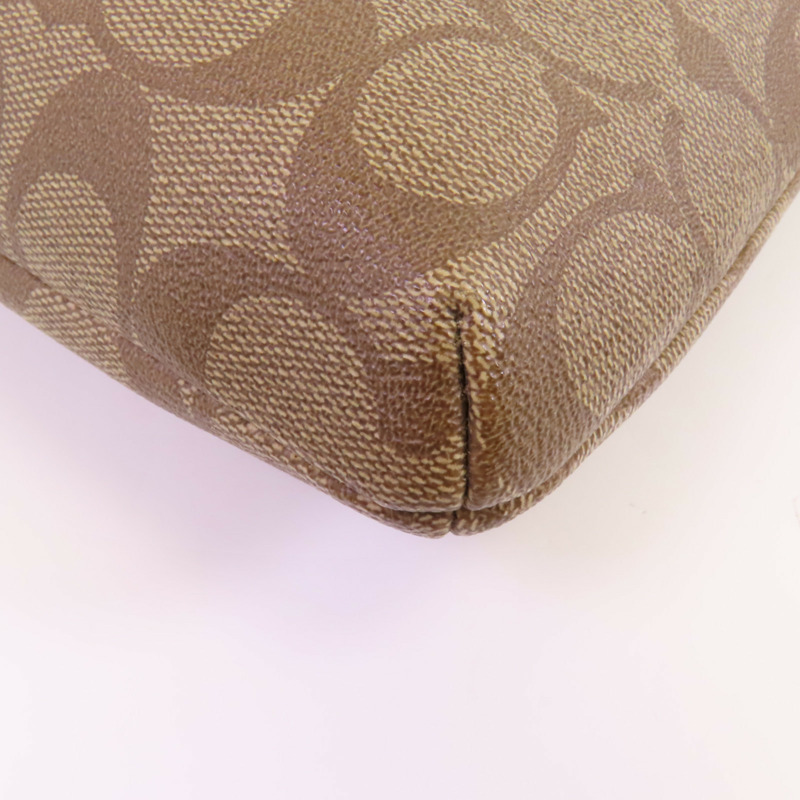 COACH 塗層帆布Shoulder Bag金扣肩背袋-8