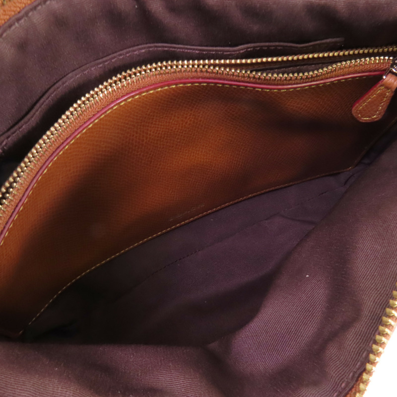 COACH 塗層帆布Shoulder Bag金扣肩背袋-11