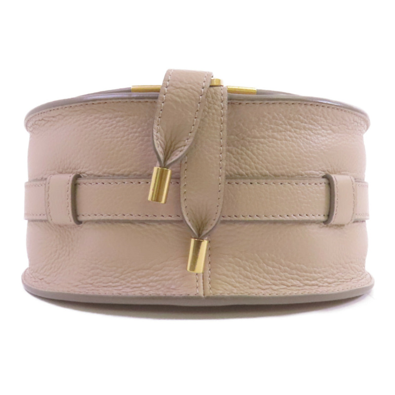 Chloe 牛皮皮革Small Marcie Saddle金扣肩背袋-3