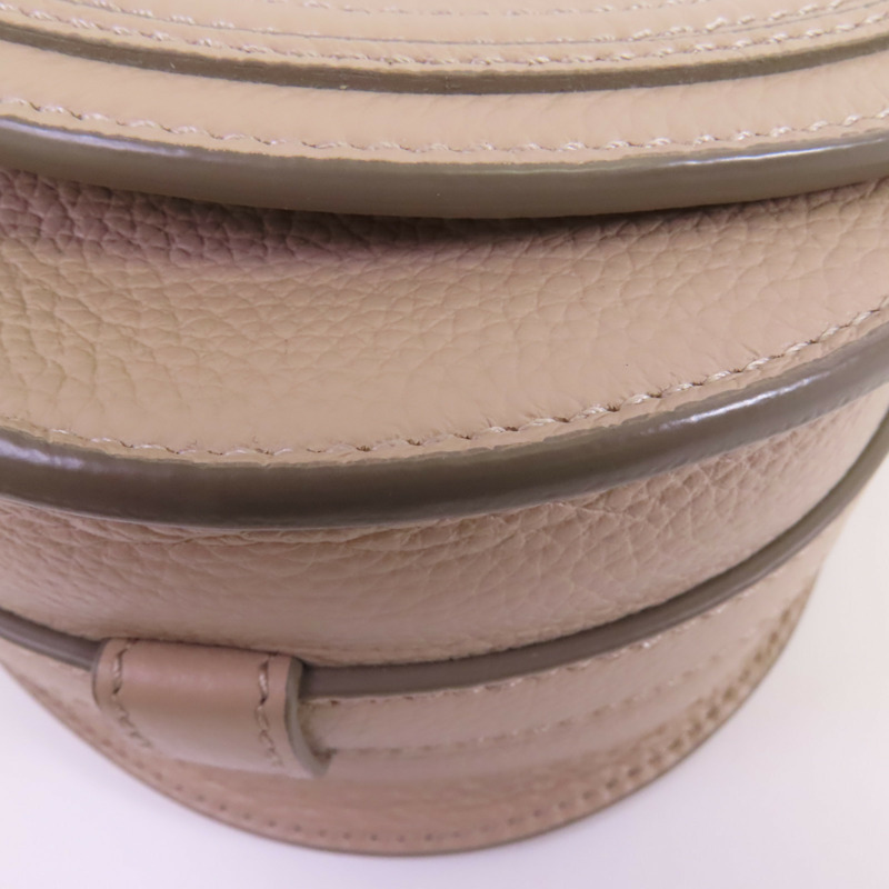 Chloe 牛皮皮革Small Marcie Saddle金扣肩背袋-6