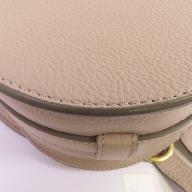 Chloe 牛皮皮革Small Marcie Saddle金扣肩背袋-7