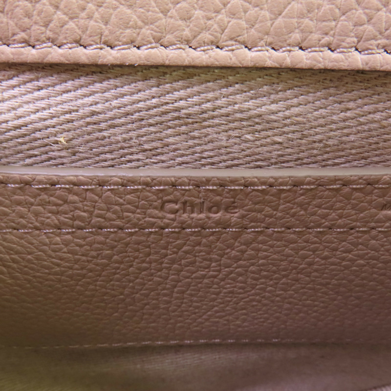 Chloe 牛皮皮革Small Marcie Saddle金扣肩背袋-12