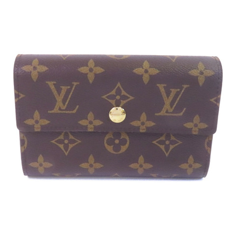 LOUIS VUITTON Monogram Portefeuille Alexandra金扣長錢包