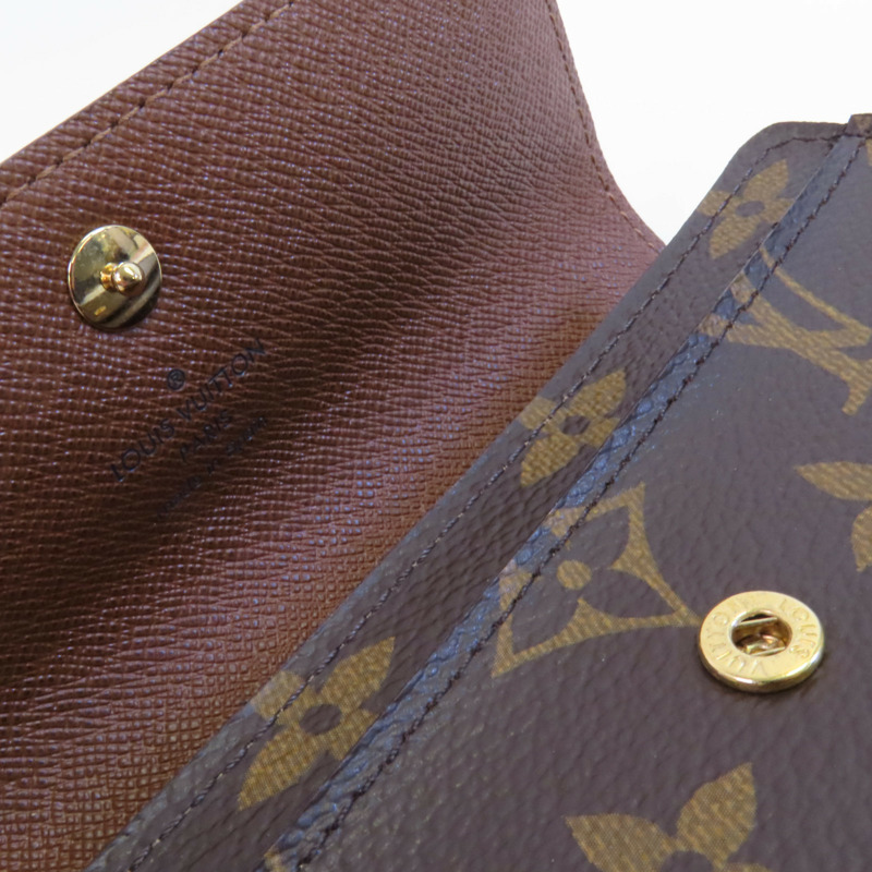 LOUIS VUITTON Monogram Portefeuille Alexandra金扣長錢包-10