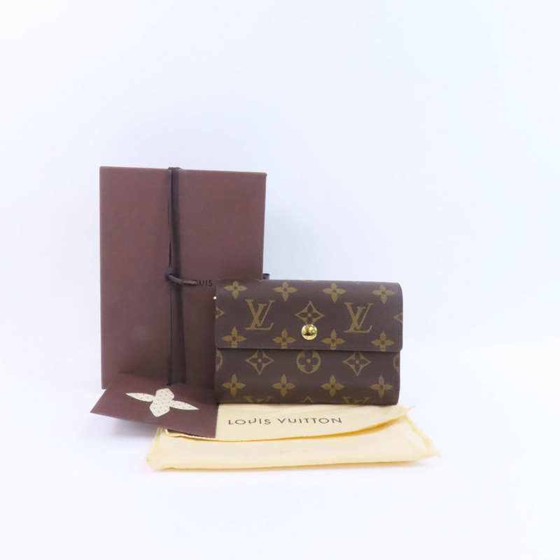 LOUIS VUITTON Monogram Portefeuille Alexandra金扣長錢包-24