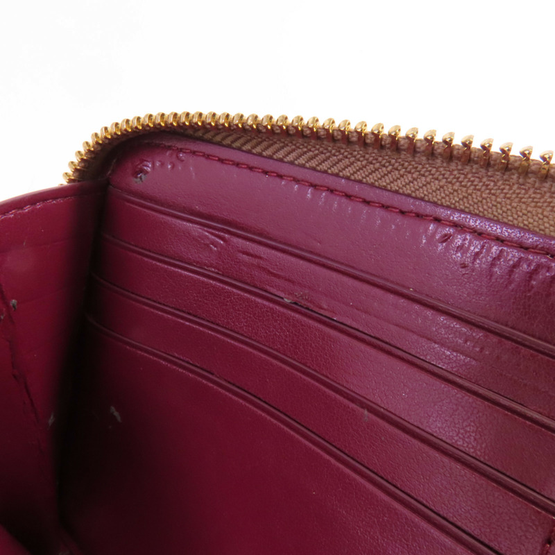 COACH 塗層帆布/牛皮皮革Zip Long Wallet金扣拉鏈長錢包-13