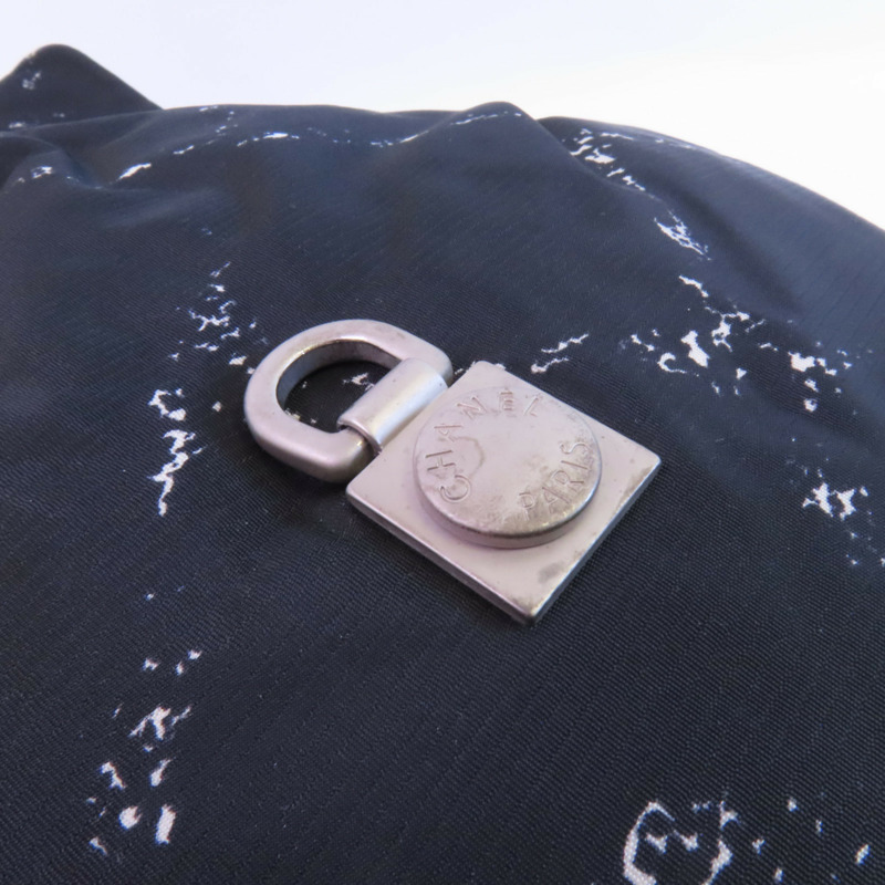 CHANEL 尼龍Travel Line Backpack銀扣背包-11