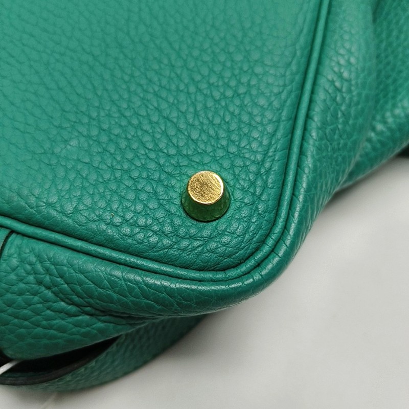 HERMES Picotin Lock 18 維羅納綠Clemence牛皮菜籃子手提包 金色五金 D刻-10
