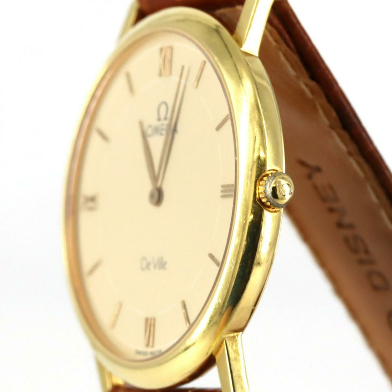 歐米茄碟飛 YG 石英腕錶-2