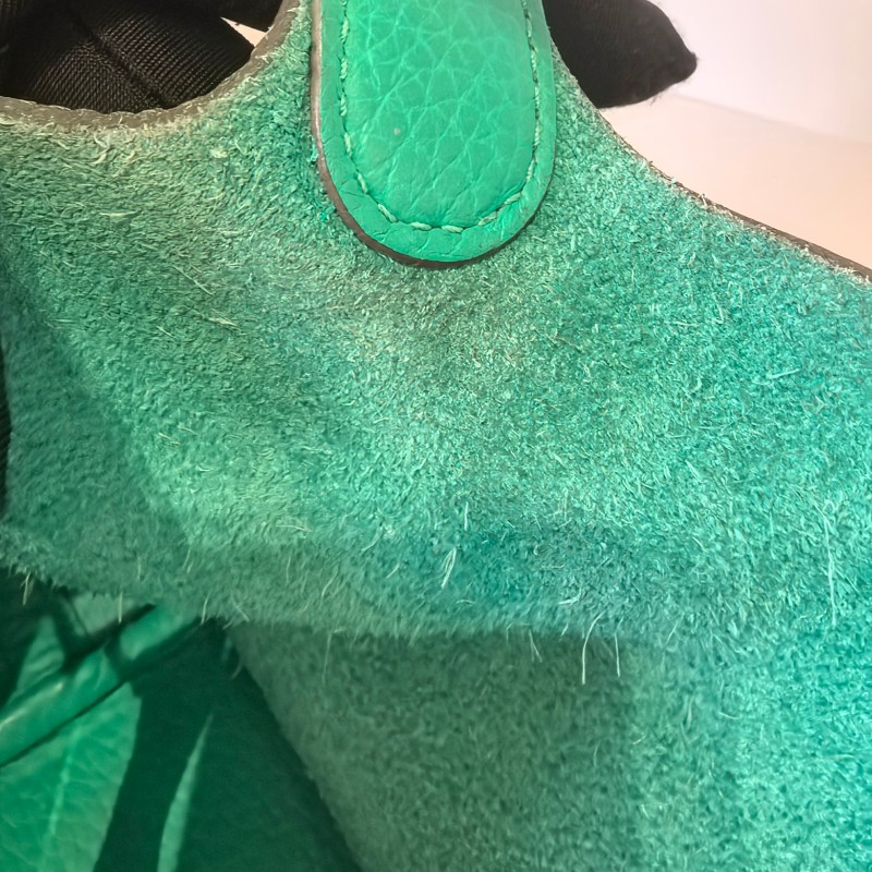 Hermes picotin菜籃子18綠色手提包-9