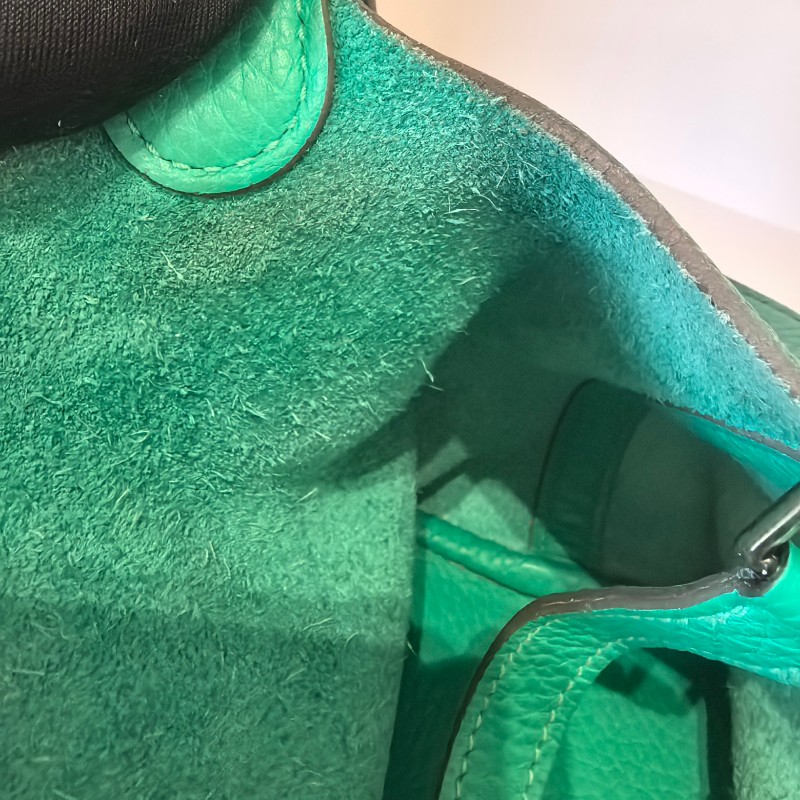 Hermes picotin菜籃子18綠色手提包-10