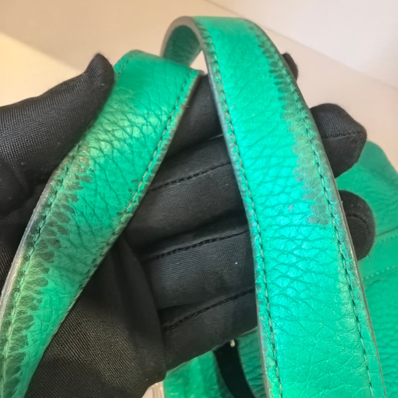 Hermes picotin菜籃子18綠色手提包-12