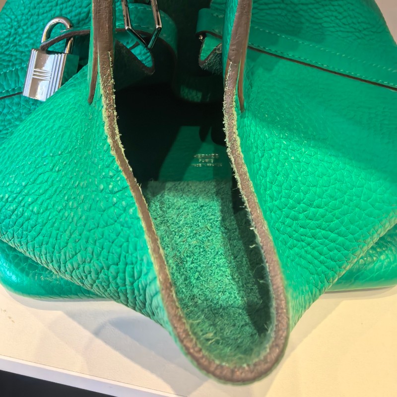 Hermes picotin菜籃子18綠色手提包-14