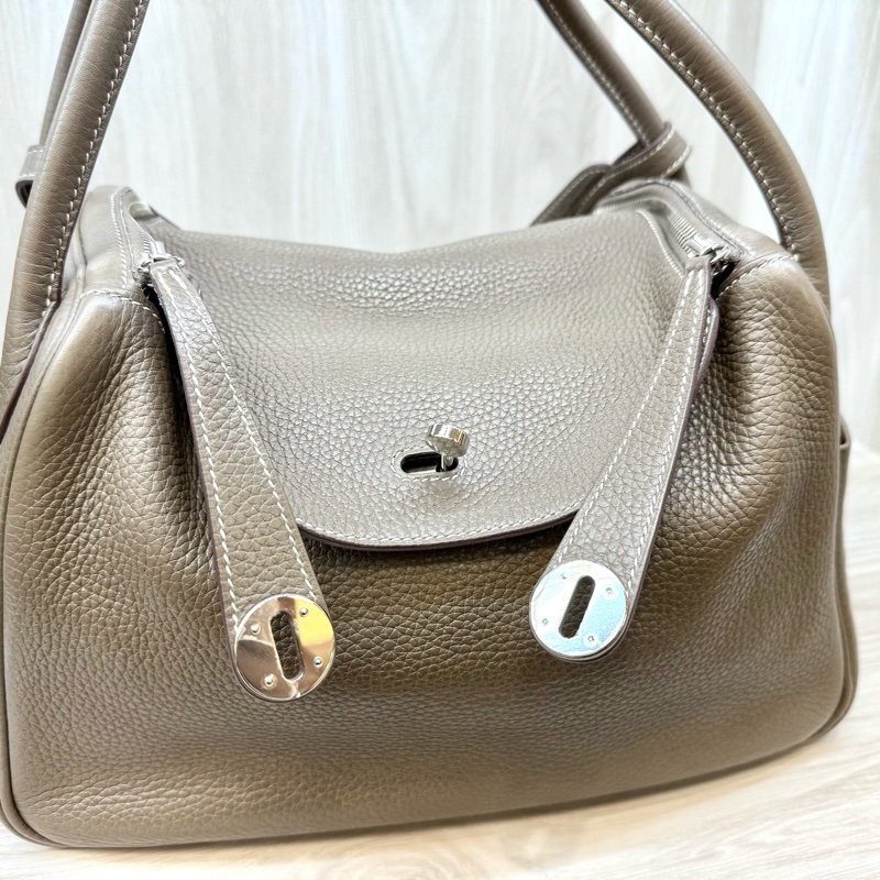 Hermers 18大象灰銀扣T/C皮Lindy30-12
