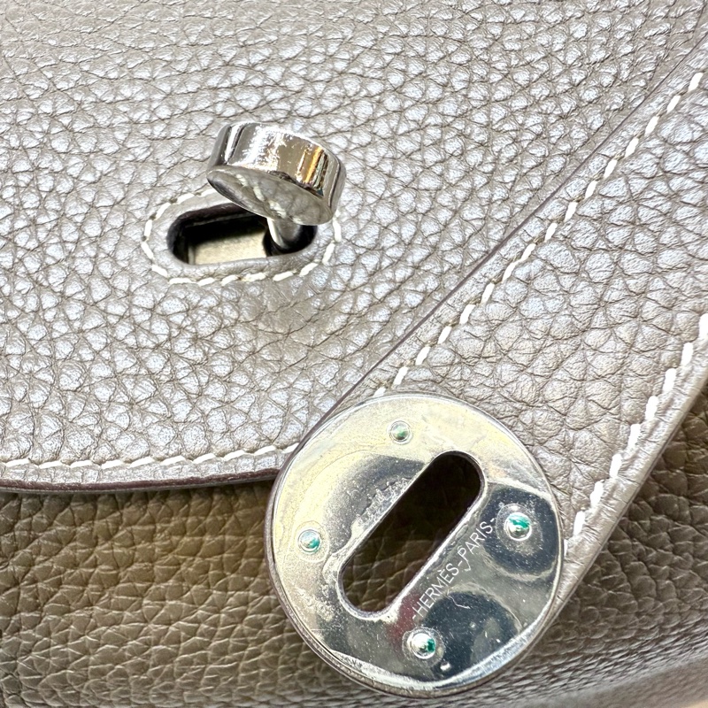 Hermers 18大象灰銀扣T/C皮Lindy30-18
