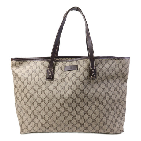GUCCI 塗層帆布Tote Bag銀扣手挽袋